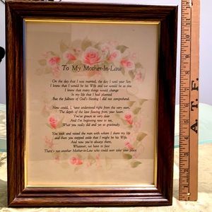 Frame-  Gift for Mother-In-Law